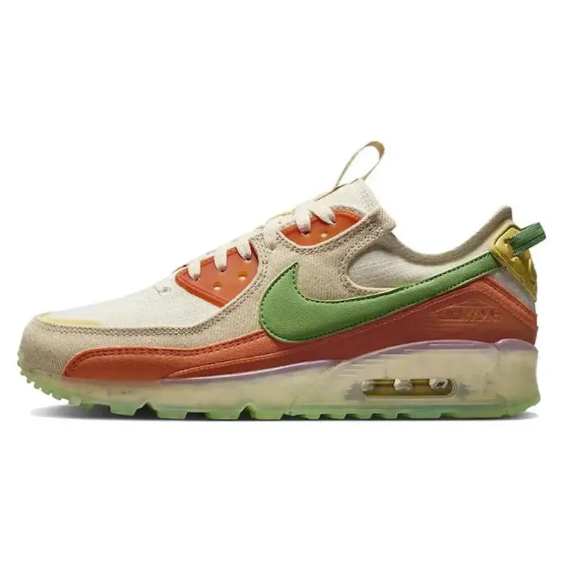 Original Nike Air Max 90 Terrascape Tan Orange Green Men\'s Running Shoes Comfortable Sport Outdoor Sneakers Athletic Footwear