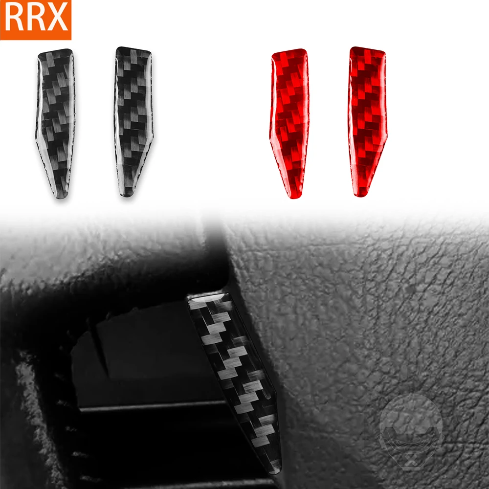 For Renault Clio 2002-2005 Real Carbon Fiber Stickers Steering wheel side Panel Trim Cover Car Accessories Interior decorative