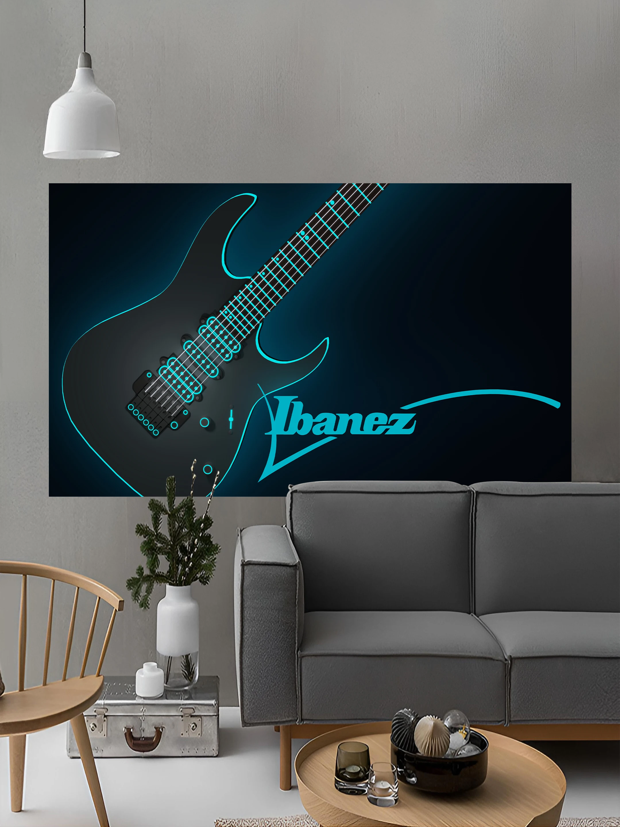 JimonFlag 90x150CM 3X5FT Ibanezs guitar Flag Polyester Printed guitar Banner For Decor Room Decor