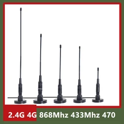 Walkie Talkie 2.4G WiFi 4G LTE 3G GSM 433Mhz 470Mhz 868Mhz Lora Solf Flexible Antenna Omni WiFi 400~470Mhz Aerial Magnetic Base