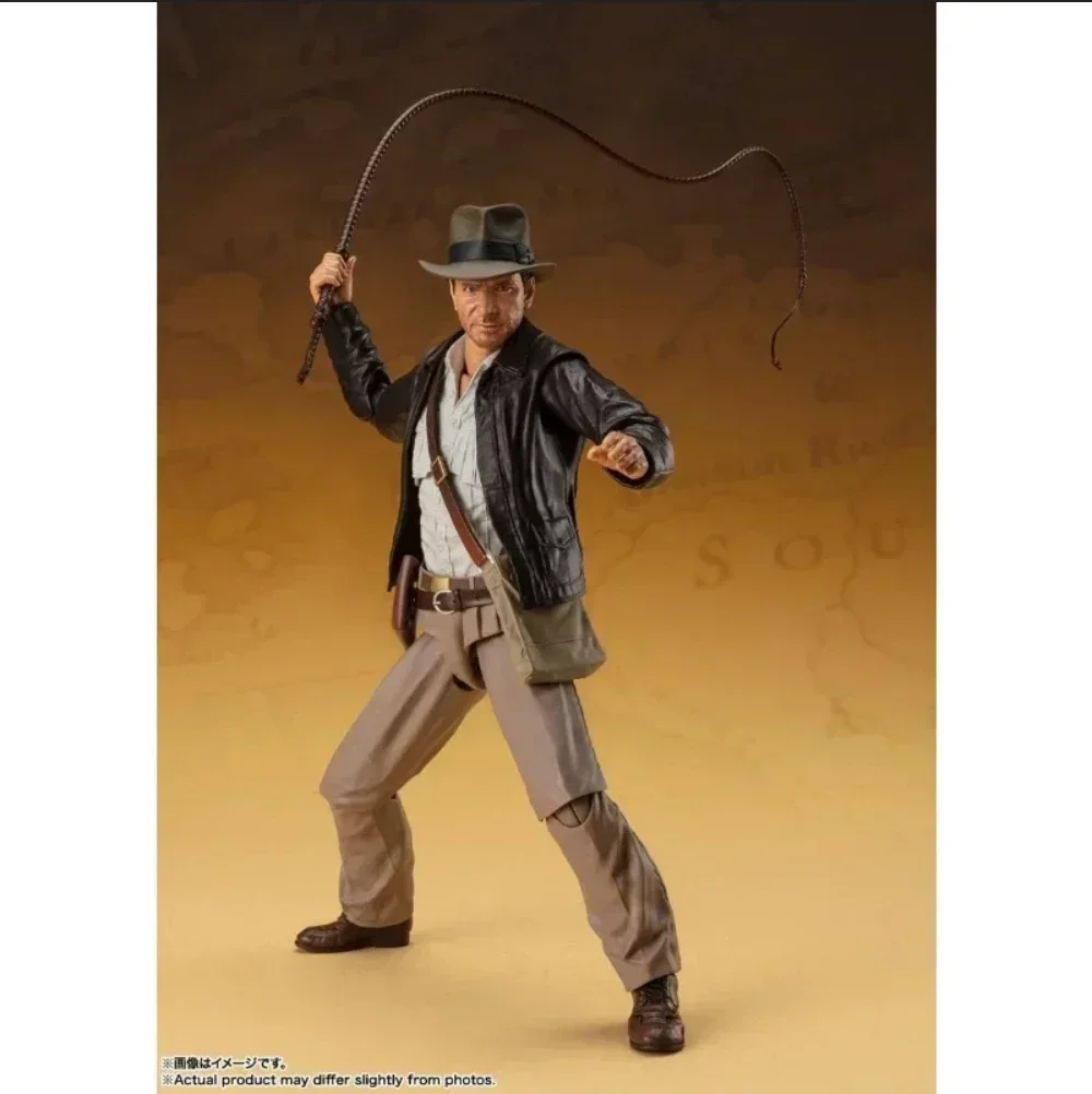 100% Original Bandai SH Figuarts SHF Indiana Jones Raiders of The Lost Ark Ver en Stock personaje modelo juguete colección de regalo