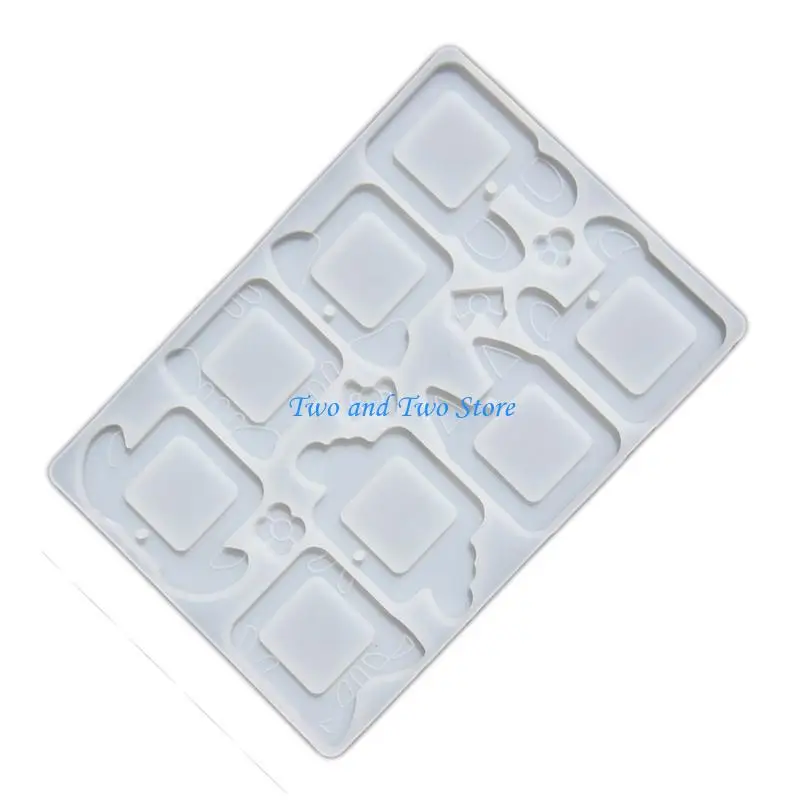 HX6F قالب حلية تعليق صورة حيوان قوي، قوالب إطار صور حيوانات سهلة التنظيف للمجوهرات والإكسسوارات الإبداعية