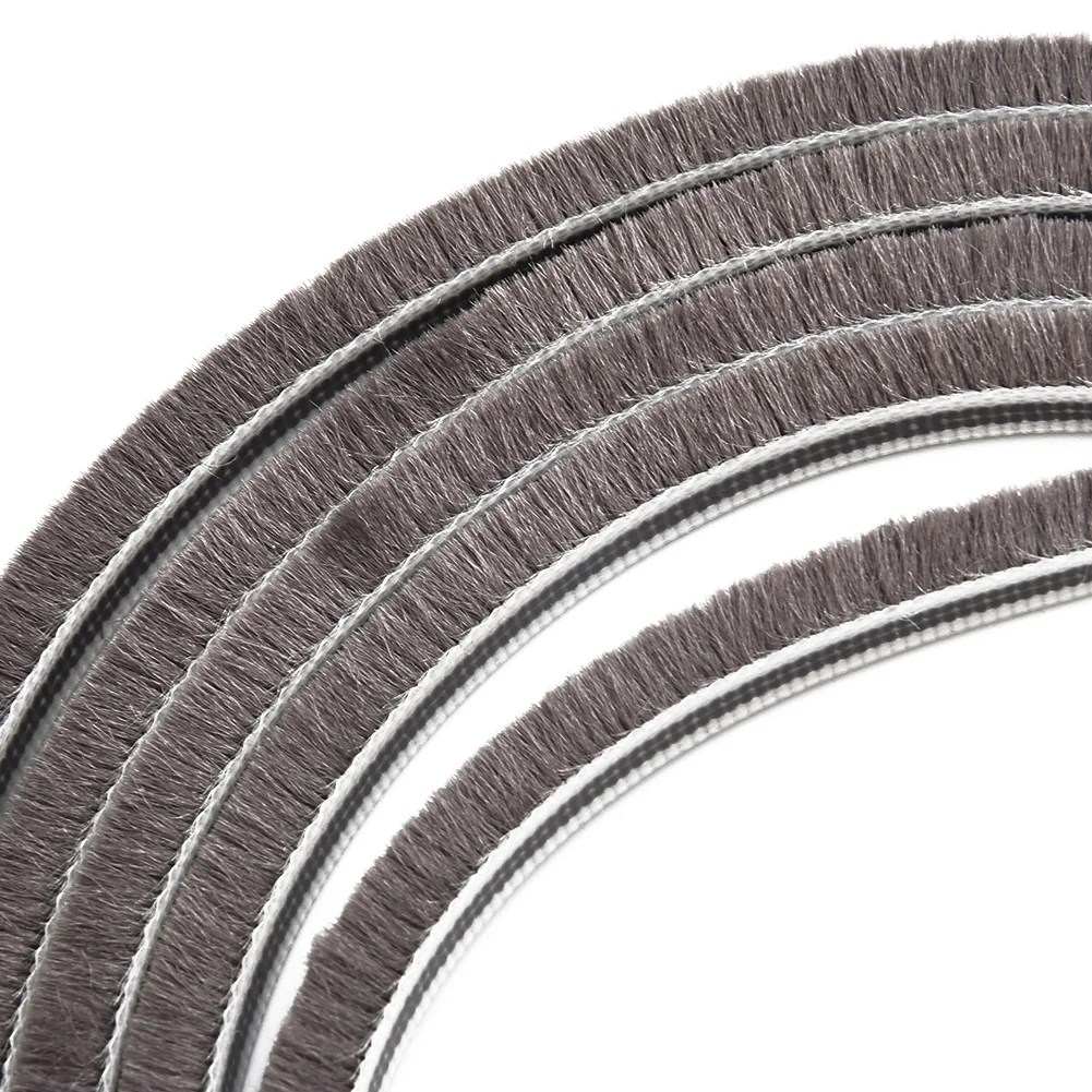 1Pc10m Draught Excluder Brush Casement Pile Seal Strip Door Weatherstrip Sound Insulation And Dust-Proof Home Accessaries