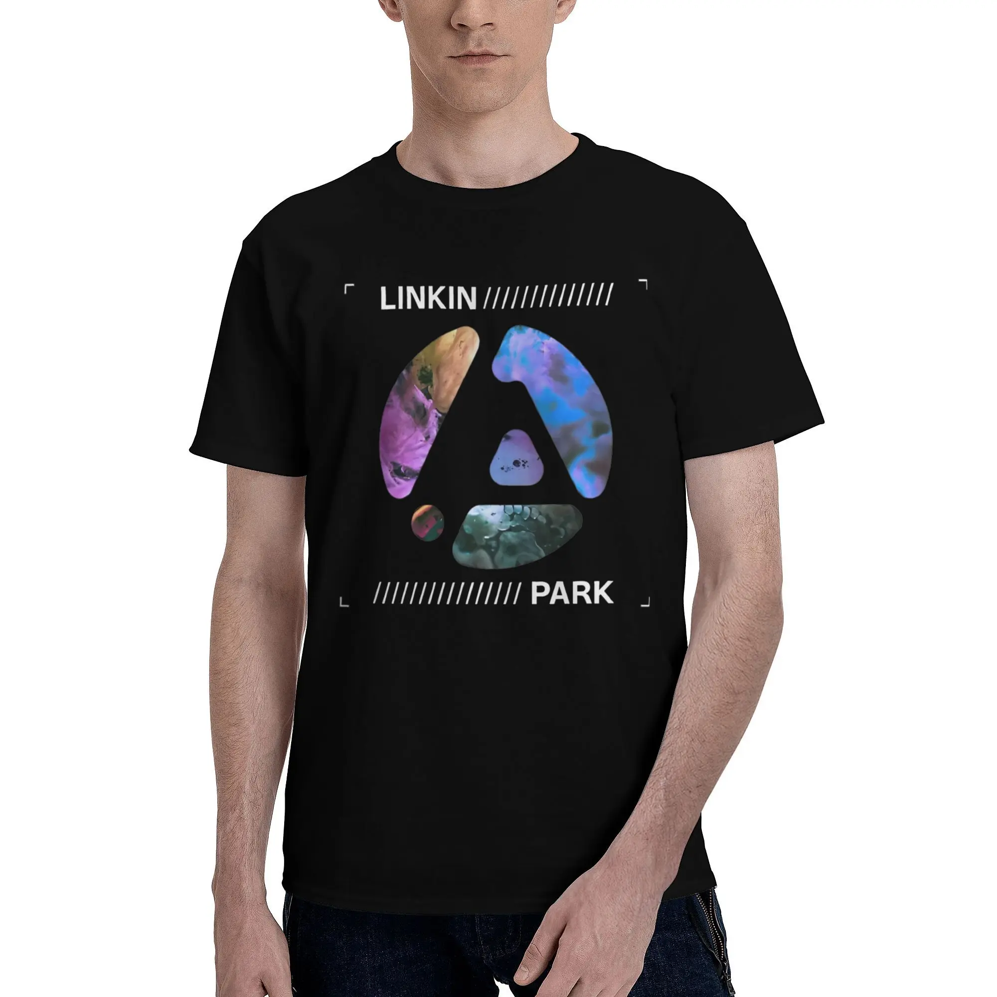 Printed Linkin Meteora 20th Anniversary Park T Shirt For Unisex Round Logo Name New 100% Cotton Tee Shirt Short Sleeve Tops