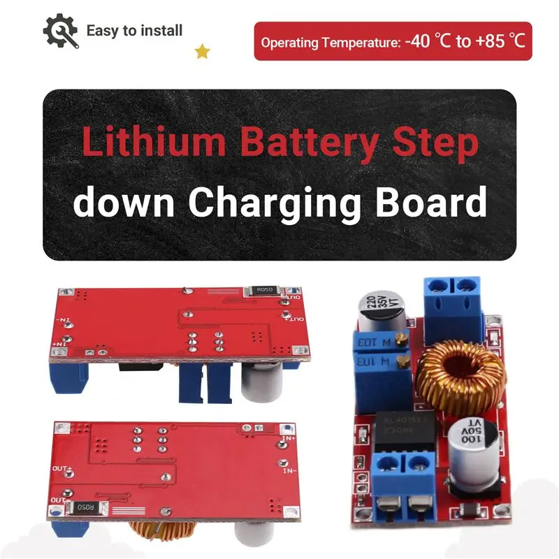 DTB7 Lithium Battery Step Down Charging Board, XL4015 LED Power Converter Module, 5A Adjustable for Power Supply