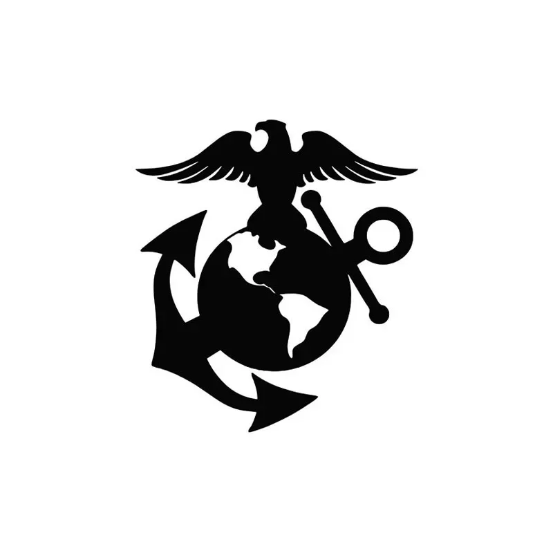 

Автомобильная наклейка OFK USMC, наклейка в виде морской пехоты, орла, глобуса, якоря, военные декоративные аксессуары, креативный солнцезащитный водонепроницаемый ПВХ