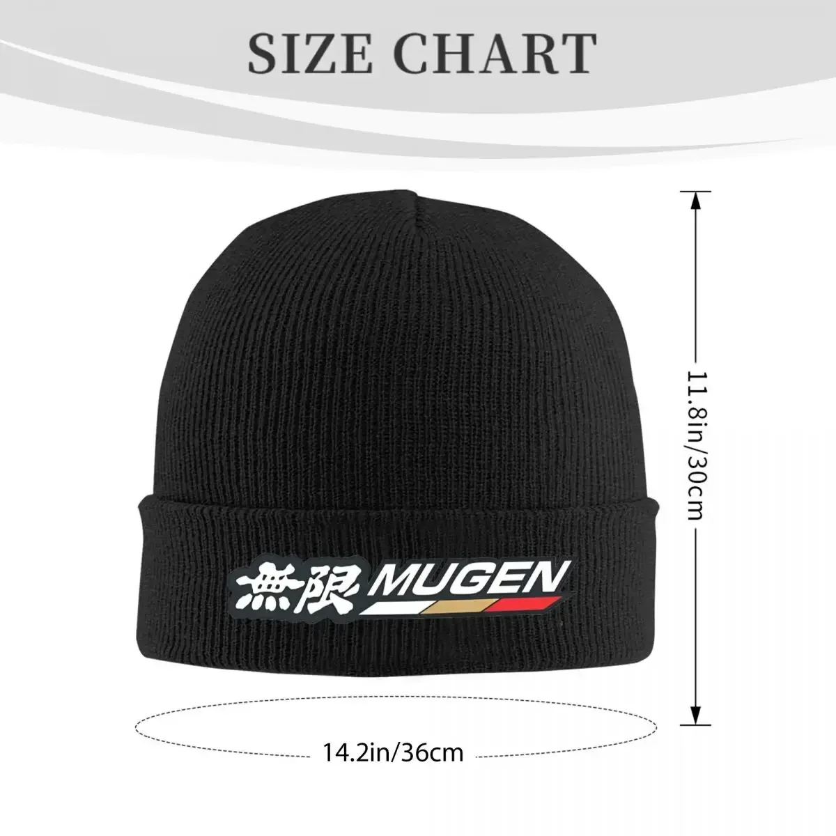 Mugen Motorsports Power Knitted Hat Beanies Winter Hats Warm Hip-hop Hondaed Car Cap for Men Women