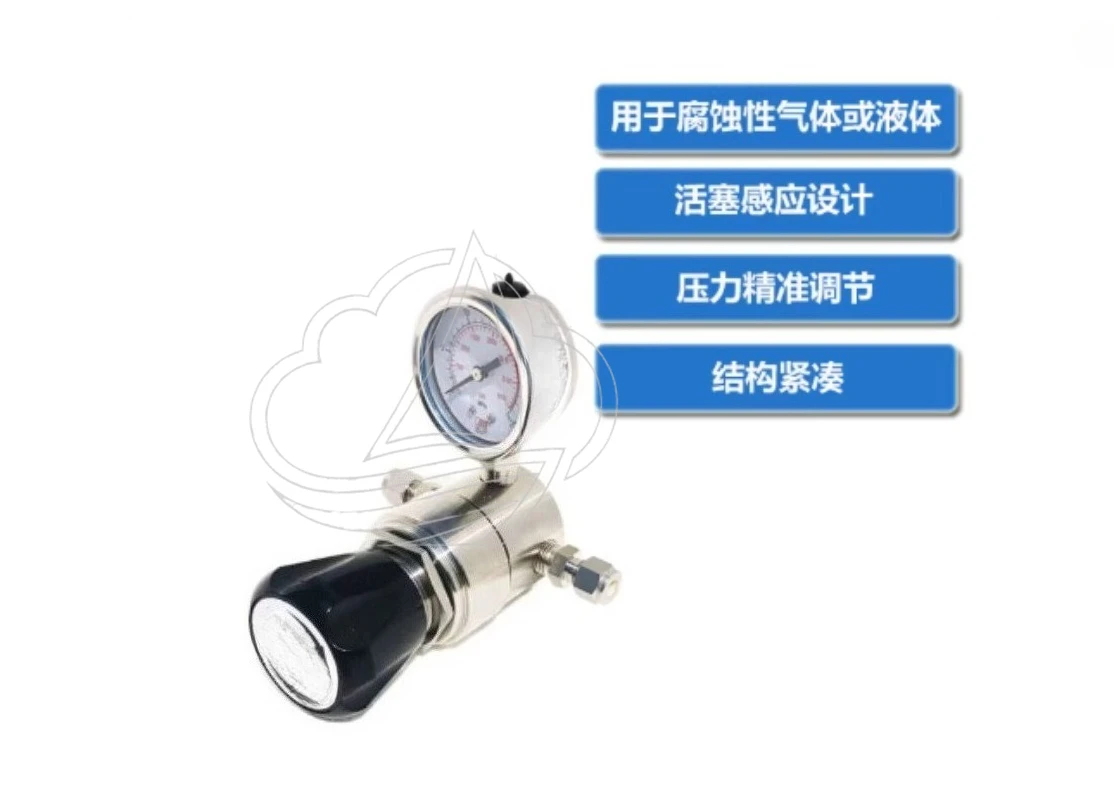 316L Stainless Steel High Pressure Reducing Valve, Adjustable 20MPa for Gas & Liquid