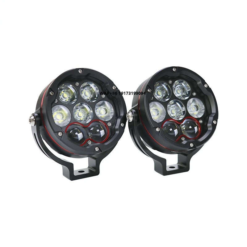 Motorcycle Headlight  High Bright Spotlightor White Yellow Light  Dimming Function