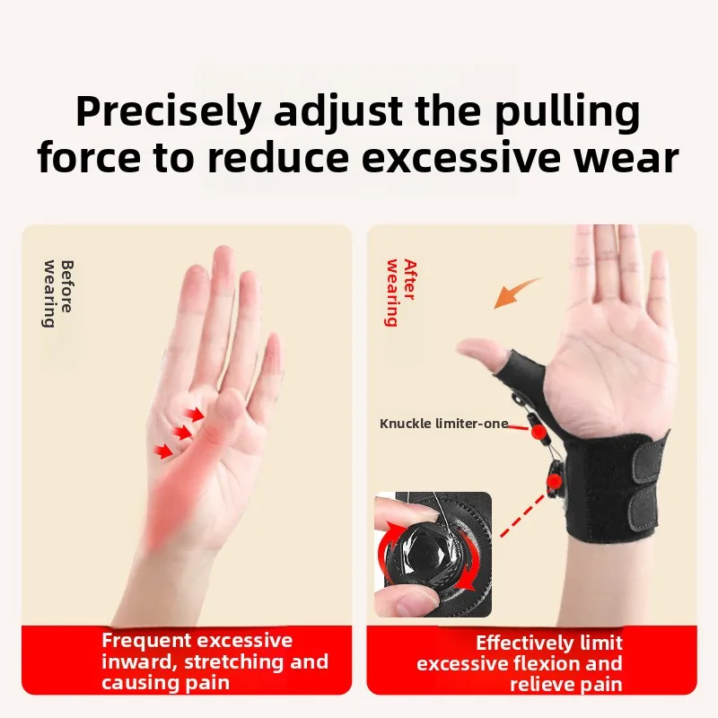 1Pcs Wrist Guard Knob Adjust Traction Force Tendon Sheath Wrist Protection Cover Mom Hand The Mouse Hand Fixes The Thumb Cover