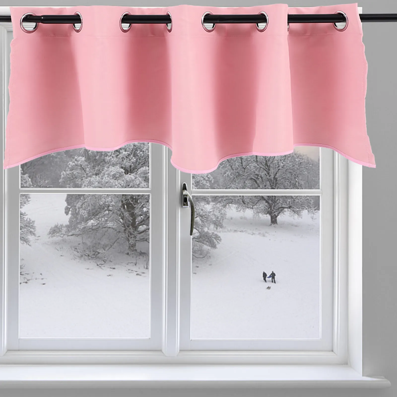 

Blackout Curtains Light Shading Window Valance Decorative Short Drape For Bedroom Kitchen Home Window Decoration Curtains