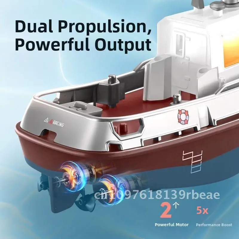 1:32 mini op afstand bestuurbaar schip opladen hogesnelheids speedboot RC op afstand bestuurbaar schip sleepboot speelgoed kan worden gelanceerd model schip