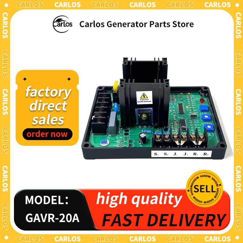 GAVR 20A AVR Brushless Generator Automatic Voltage Regulator GAVR-20A Universal Diesel Generator Stabilizer Module