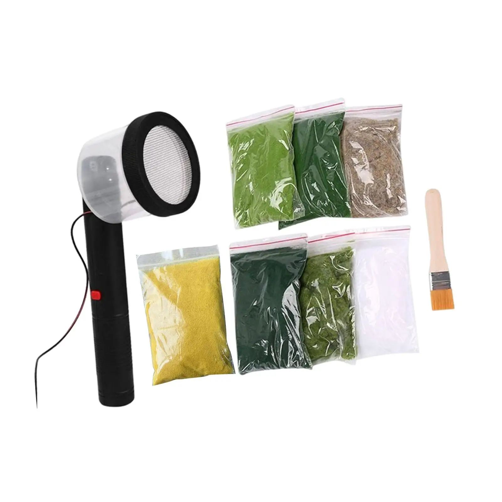 Static Grass Applicator Electrostatic Flocking Machine for Landscaping Gauge Scenery Velvet Dashboard Architectural Model
