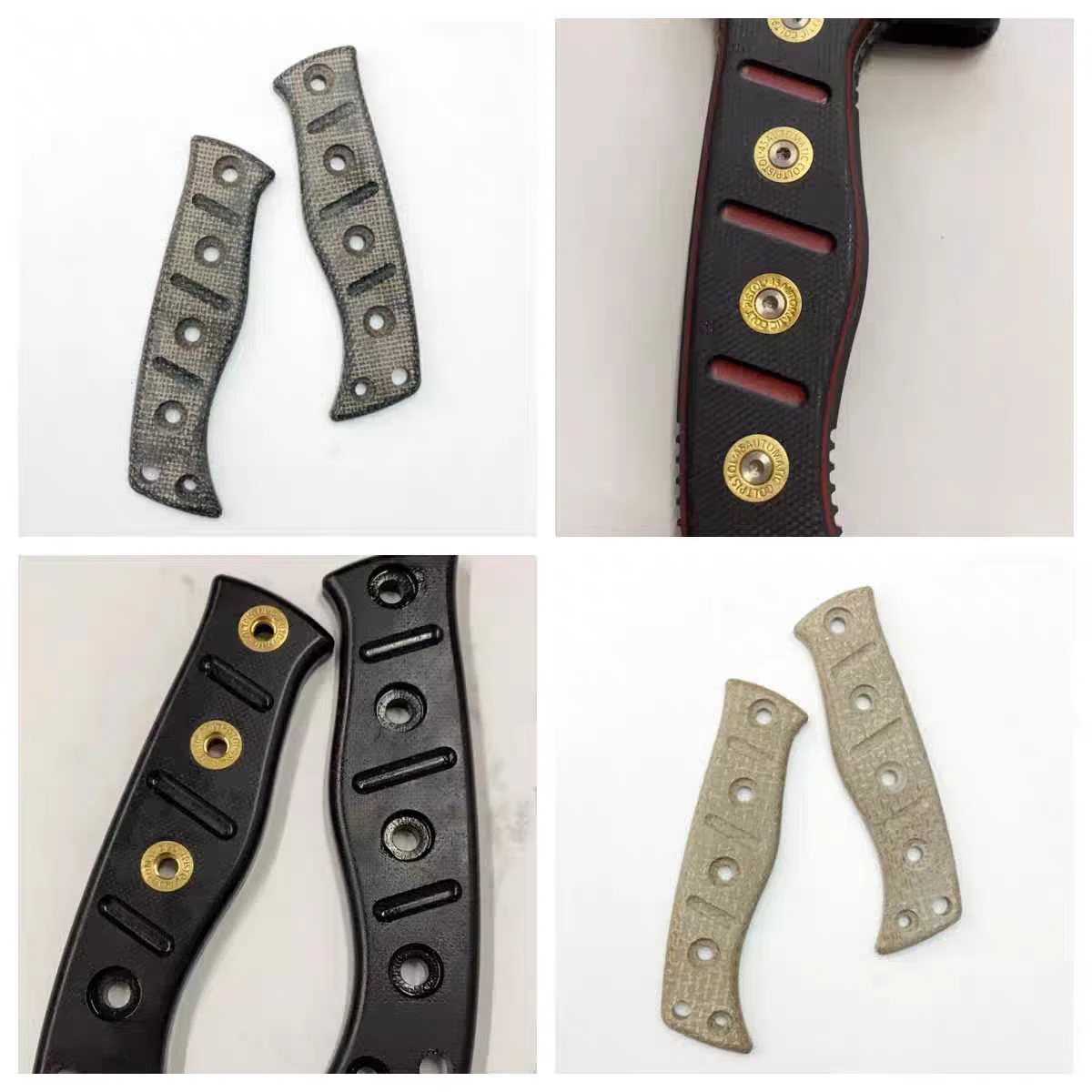 

NEW G10 Made With Screws Kit Knife Grip Handle Scales for Benchmade Fixed Adamas 375 Knives DIY Making Accessories Parts