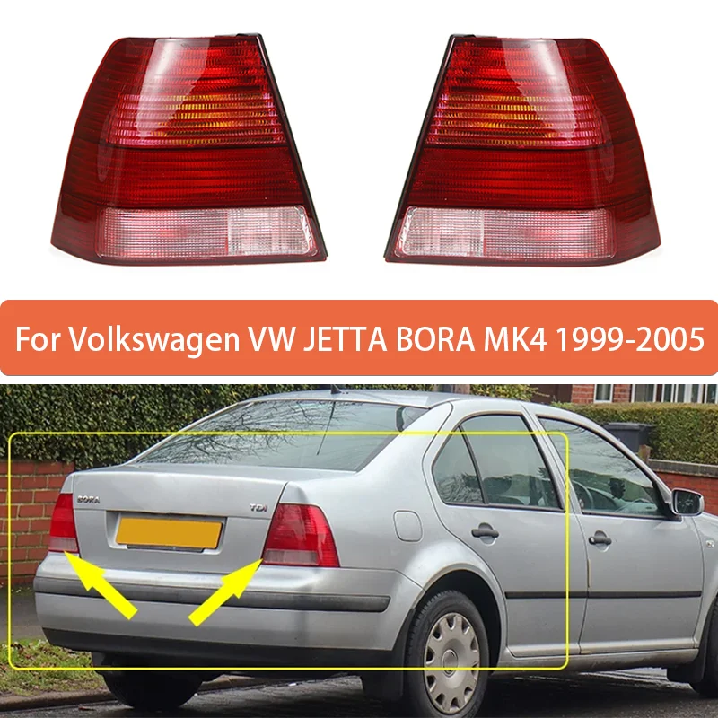 1Pc Tail Lamp Assembly For Volkswagen VW JETTA BORA MK4 1999-2005 Rear Taillight Warning Light Reversing Light 1J5945095AA