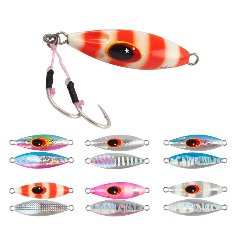 MAGIC WORKS Jigging Metal Jig for Sea 7g 15g 30g 40g 60g Fishing Lure Shore Spoon Saltwater Artificial Bait Tackle Perch Baits