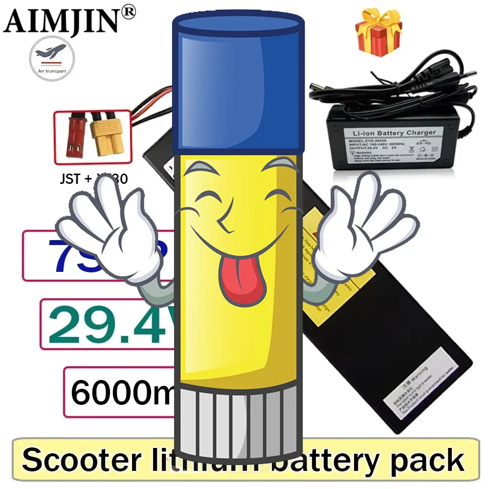 

100% brand new scooter battery 7S2P 25.2V 5000mAh lithium-ion rechargeable battery 18650 battery pack lithium