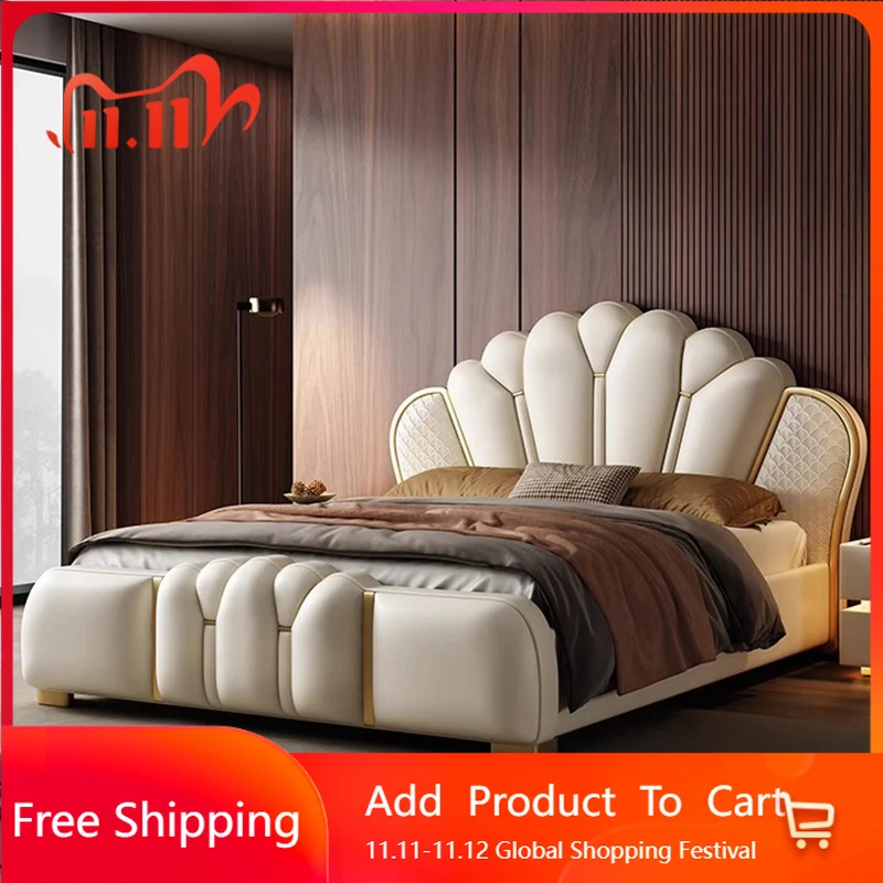 

Деревянная кровать «Замок» для спальни, изголовья королевского размера, современная массажная кровать, двуспальная массажная кровать для сна человека, принцесса Muebles, модная мебель