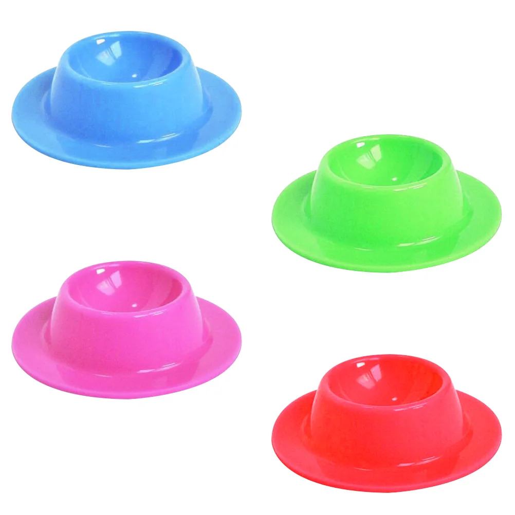 

4 Pcs Egg Storage Box Eggs Container Tray Organizer Cutlery Boiled Holder Cups Silicone Tableware