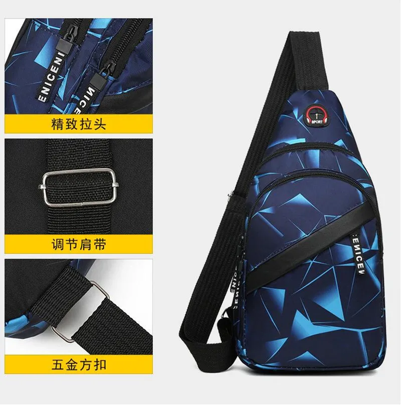 Men Women Shoulder Bags Waist Packs Sling Bag Crossbody Outdoor Sport Shoulder Chest Daily Picnic Canvas Couple Messenger Bag