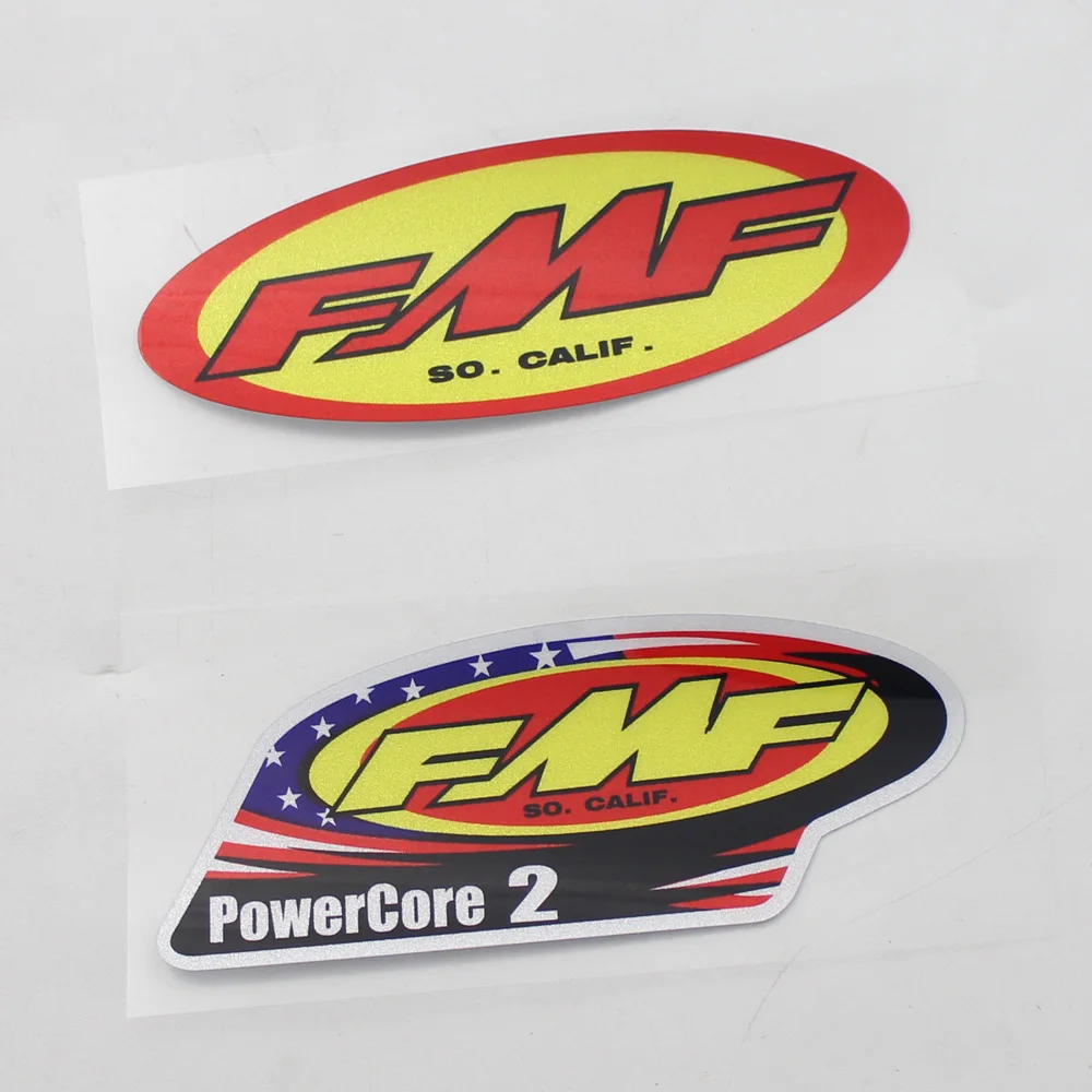 FMF So Calif PowerCore 2 Stickers Reflective Waterproof Decals Universal Motorbike Cars Adhesive Aufkleber