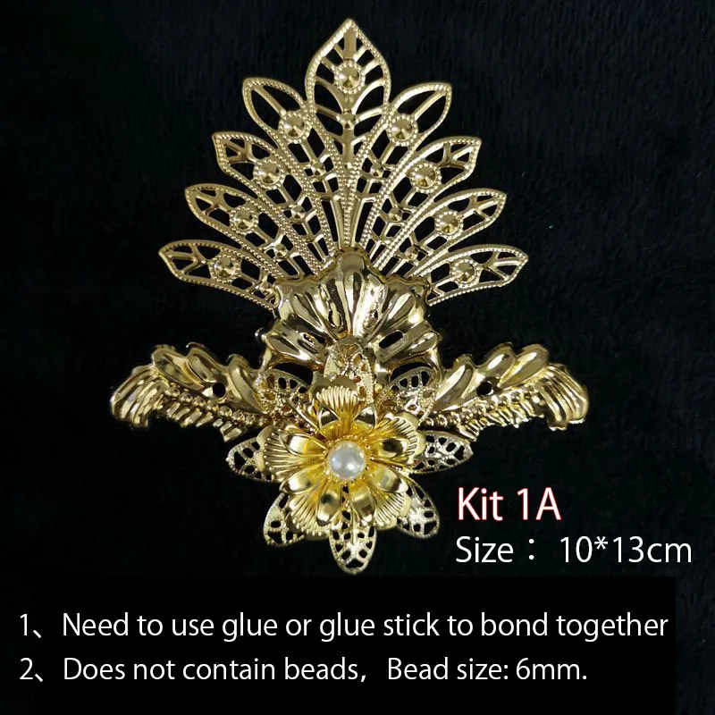 DIY Kit Do It Yourself Goddess Halo Crown Pregnancy Maternity Flower Leaves Headpiece Metal Filigree Material Accessories