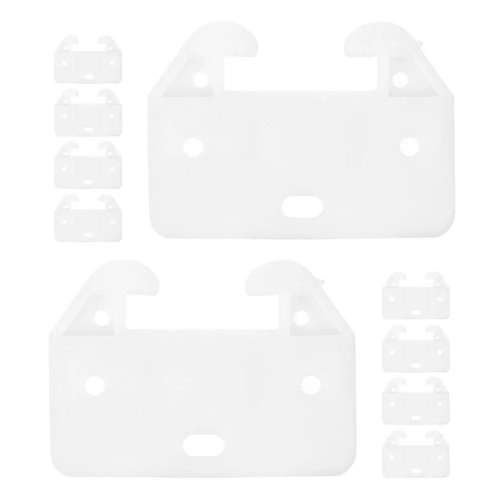 

20Pcs Plastic Crab Shape Drawer Guides Bottom Mount Replacement Slides for Dresser Wardrobe Cabinets Smooth Drawer Hardware