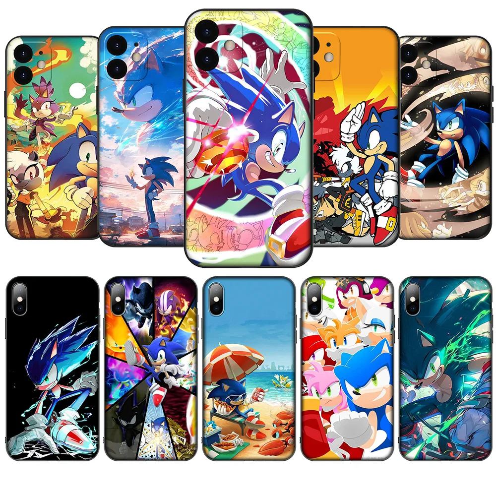 HA10 Anime Cartoon S-Sonic Soft Case for Huawei Nova 5T 4E 3i 3 2 2i Y6 Y6P Y7 Y9 Honor 20 20s 9X 7C Prime Lite 2019