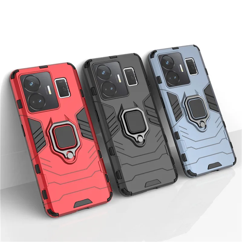 

For Realme GT3 Case Realme GT Neo5 Cover 6.74 inch Shockproof Armor Hard PC Holder Silicone Bumper For Realme GT3 Realme GT Neo5