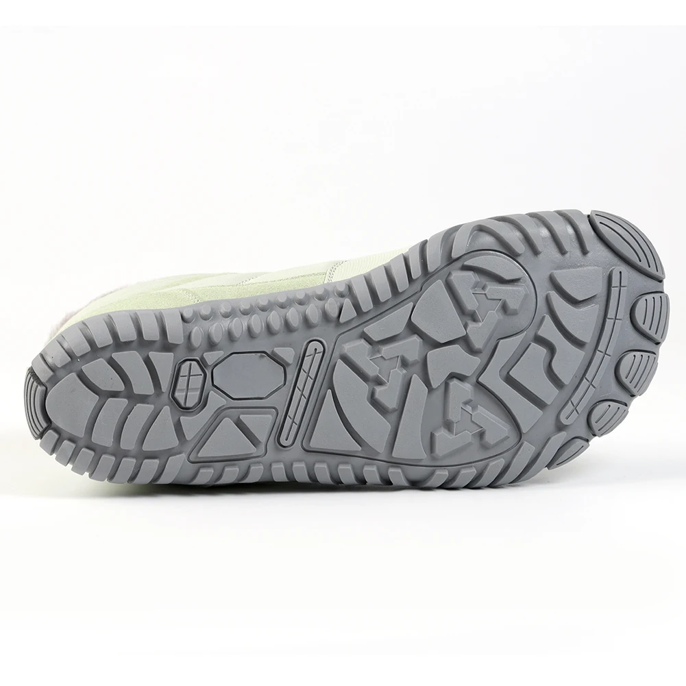 รองเท้าบูทหิมะฤดูหนาว น้ำหนักเบา รองเท้าแบบไม่ใส่ถุงเท้า กันลื่น รองเท้าบูทข้อเท้าลำลอง กันน้ำ บุขนอุ่น สำหรับเดินป่า