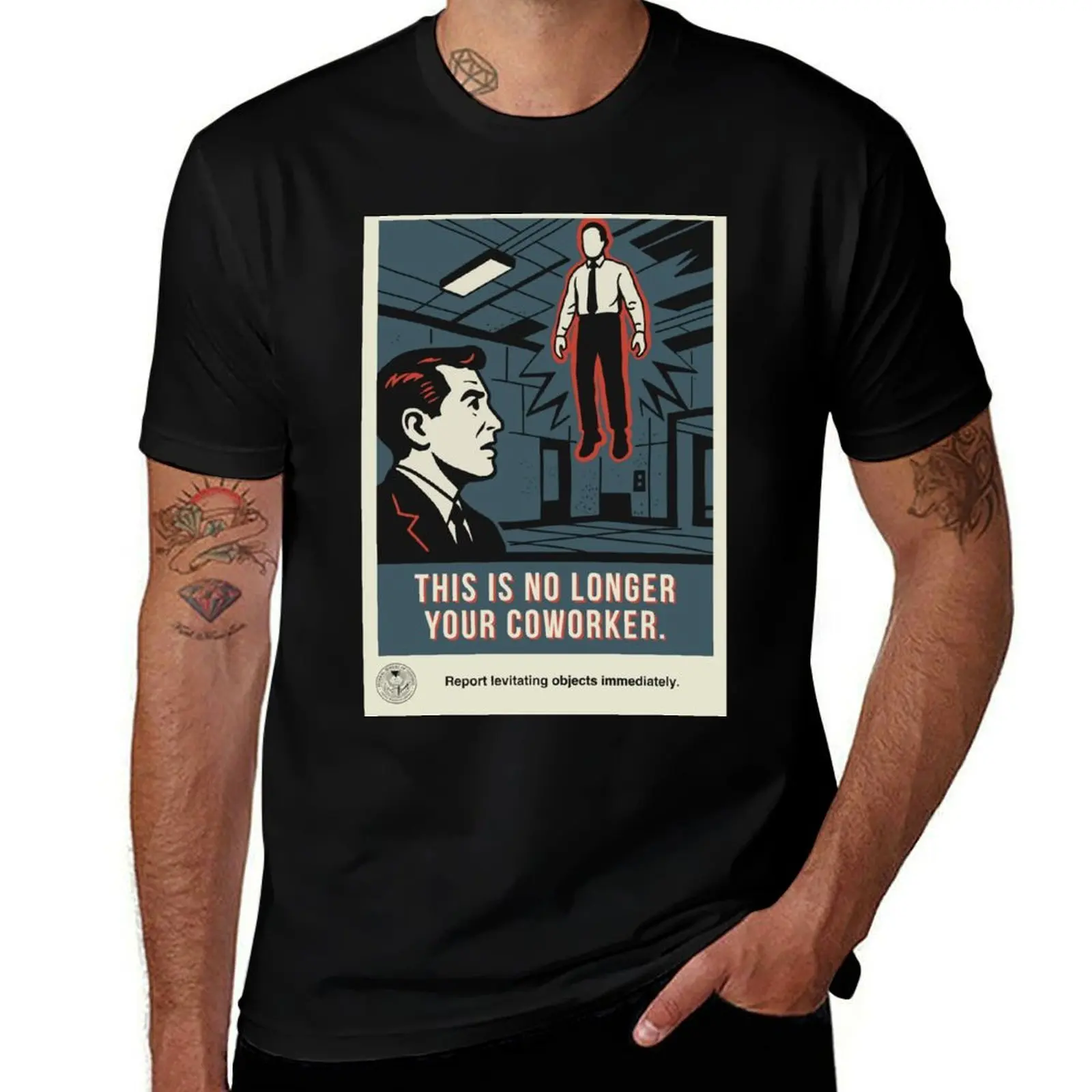 Federal Bureau of Control ?Levitating objects’ poster T-Shirt Cool Dry Performance T-Shirt