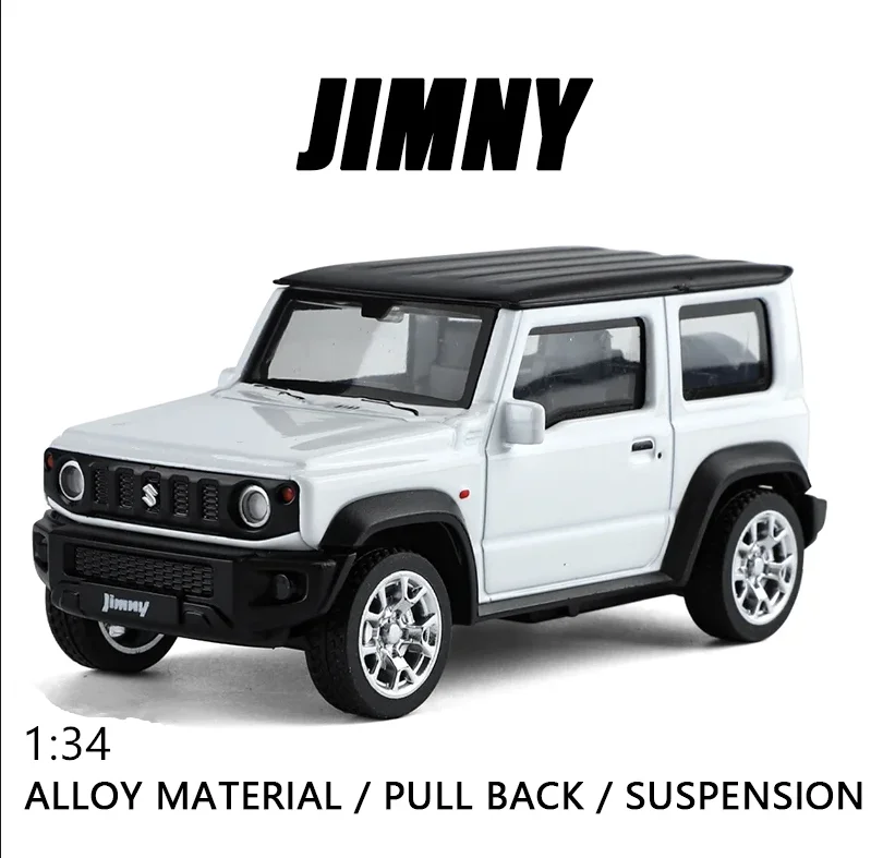 1:34 Scale SUZUKI Jimny SUVรถรุ่นDiecasts Off-Roadดึงกลับรวบรวมของเล่นเด็กของขวัญวันเกิดFast Furiousสไตล์Colle