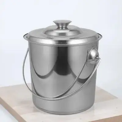 

Stainless Steel Bucket Lid Multipurpose Water Rice Storage Container Home Kitchen Stainless Steel Rice Bucket