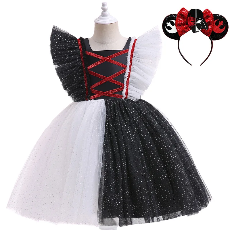 Children Elegant Princess Costume For Kids Halloween Dresses For Girls Christmas Evening Party Gown Bridesmaid Clothes 3-10 Year