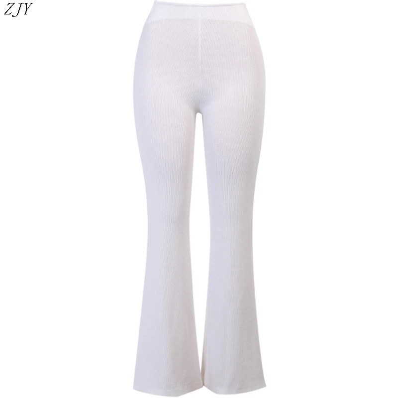 Women's Summer Slim High Waist Wide Leg Pants Casual Comfortable Long Trousers Commute Sle Other Material 00%
