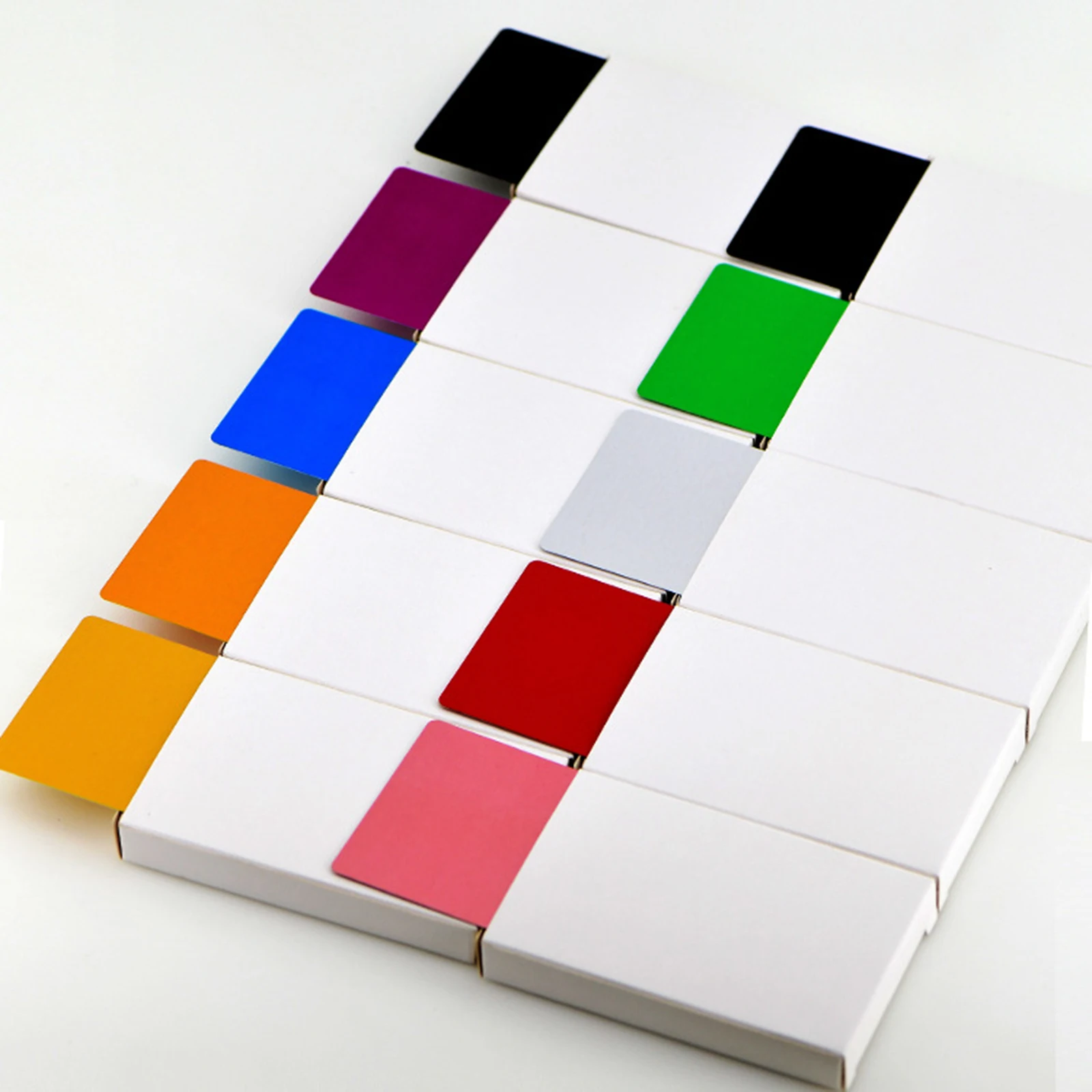 

50 шт. металлические визитные карточки, заготовки для карт, лазерная гравировка, сделай сам, карты, канцелярские товары