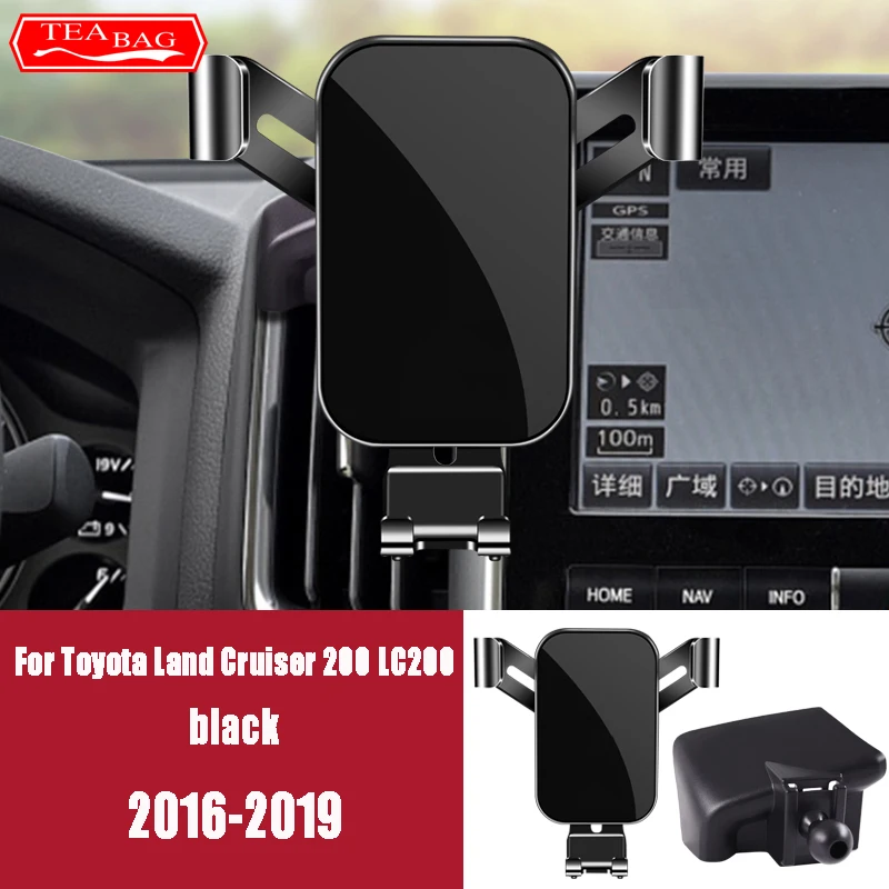 Car Phone Holder For Toyota Land Cruiser 200 LC200 FJ Prado 2014-2020 GPS Air Vents Navigation Bracket Interior Accessories