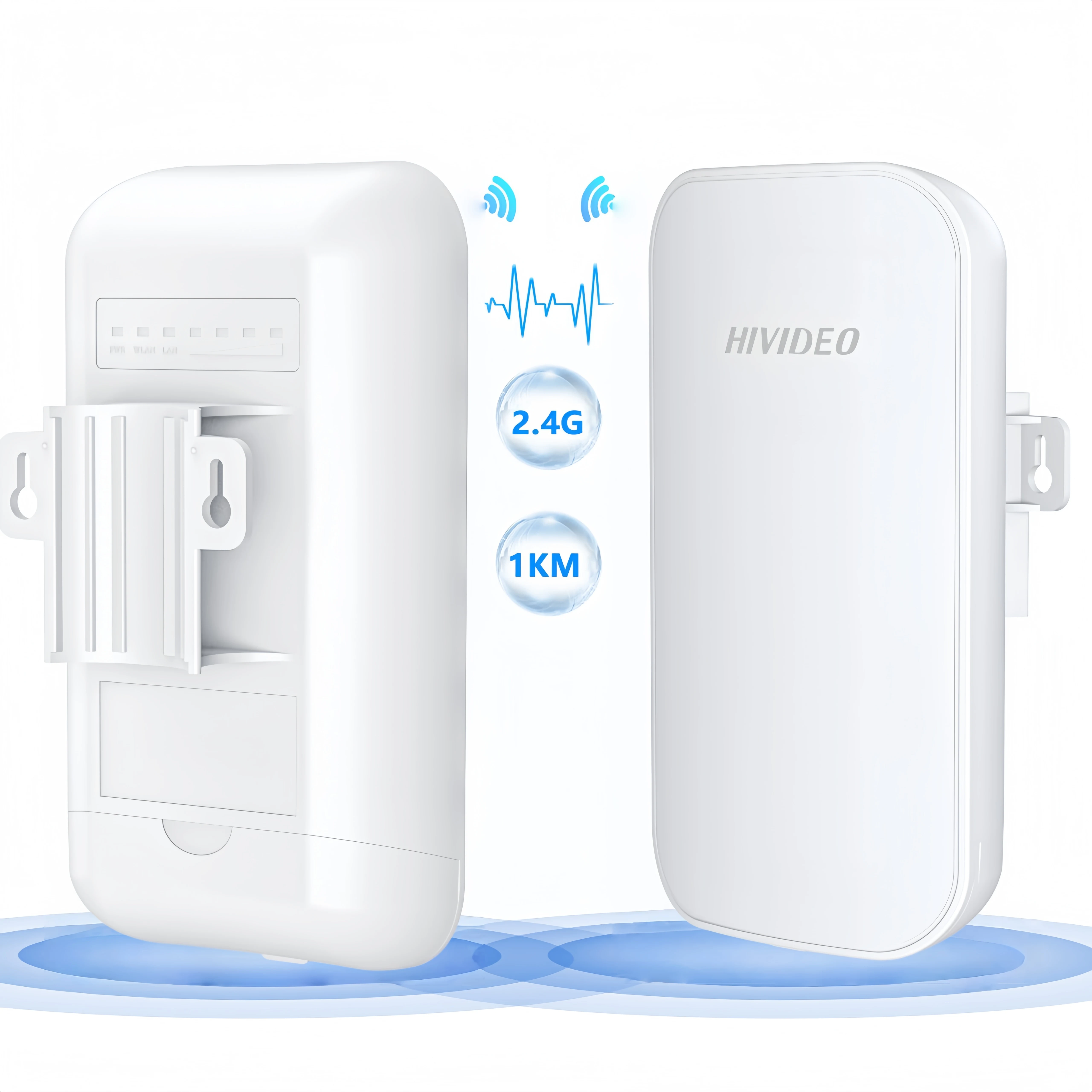 

HIVIDEO 2 PCS Outdoor Wireless WiFi Extender WiFi Signal Repeater WiFi Booster & Signal Amplifier Weatherproof Network Bridge