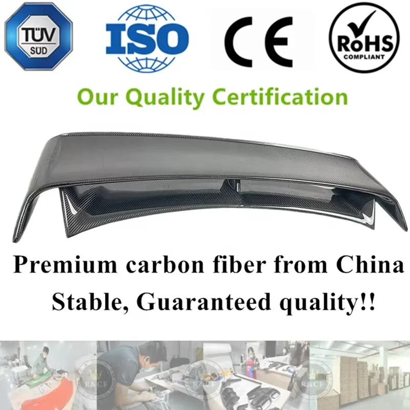 

370z NS Style Carbon Fiber Double Decker High Rear Spoiler Wing for 370Z Z34 Farilady 2009-2021