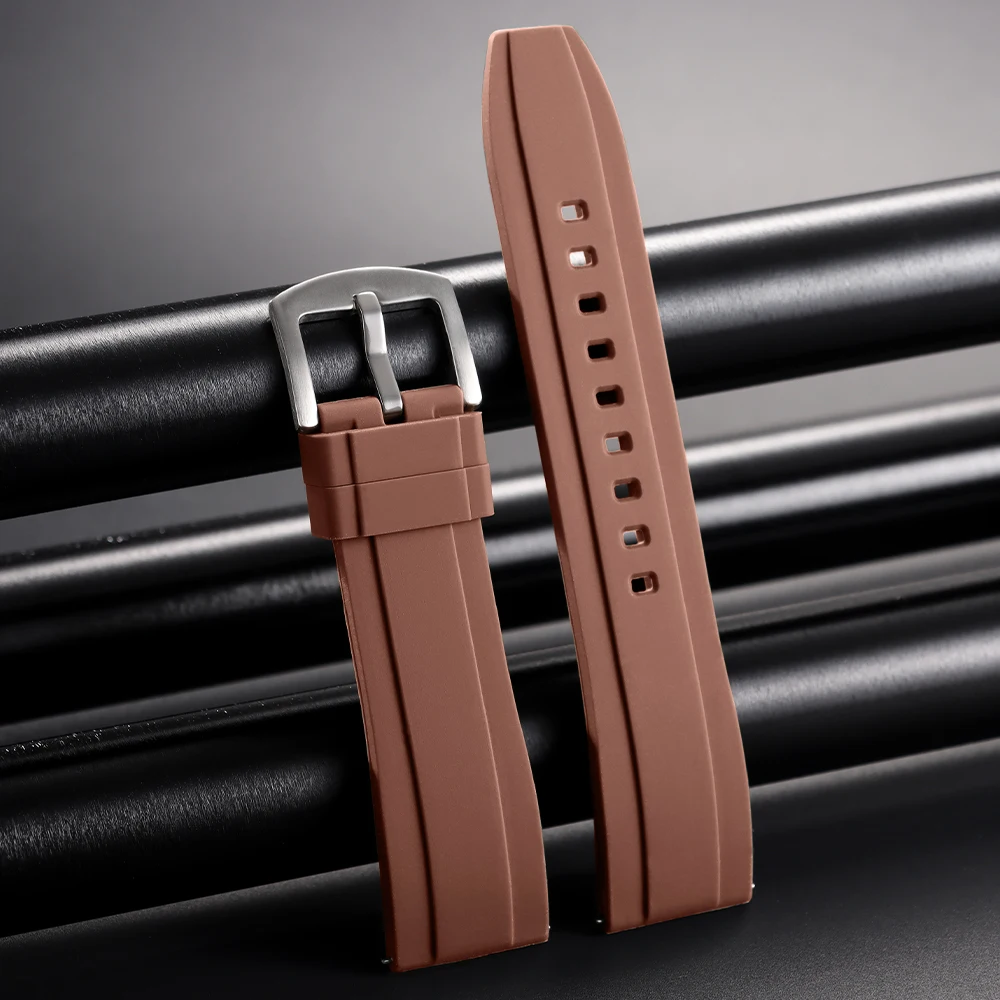 20mm 22mm Universelles wasserdichtes Gummiband für Rolex für Armani für Omega Armband Sport Silikon Uhrenarmband für Seiko Armband – Detail 18