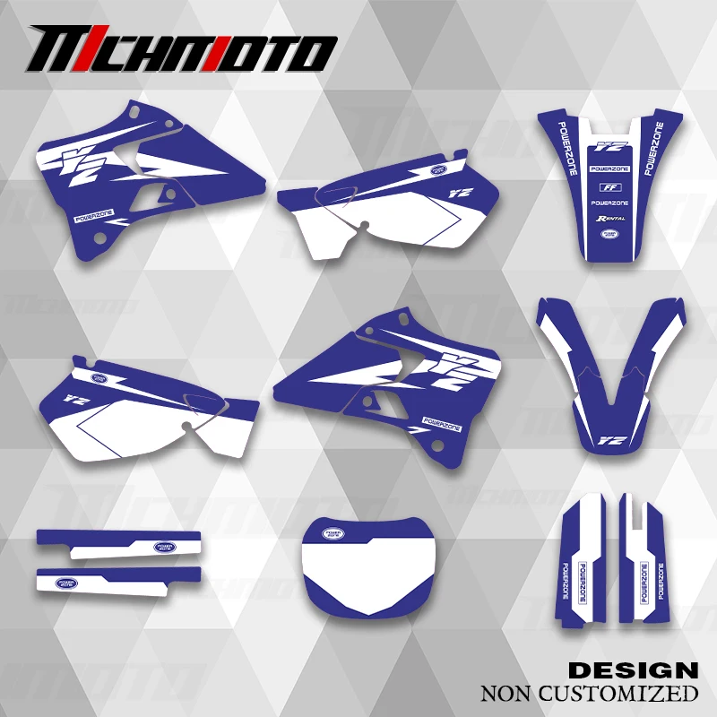 

MCHMFG New Style Graphics Decals Stickers Kit For YAMAHA YZ125 250 1996 1997 1998 1999 2000 2001