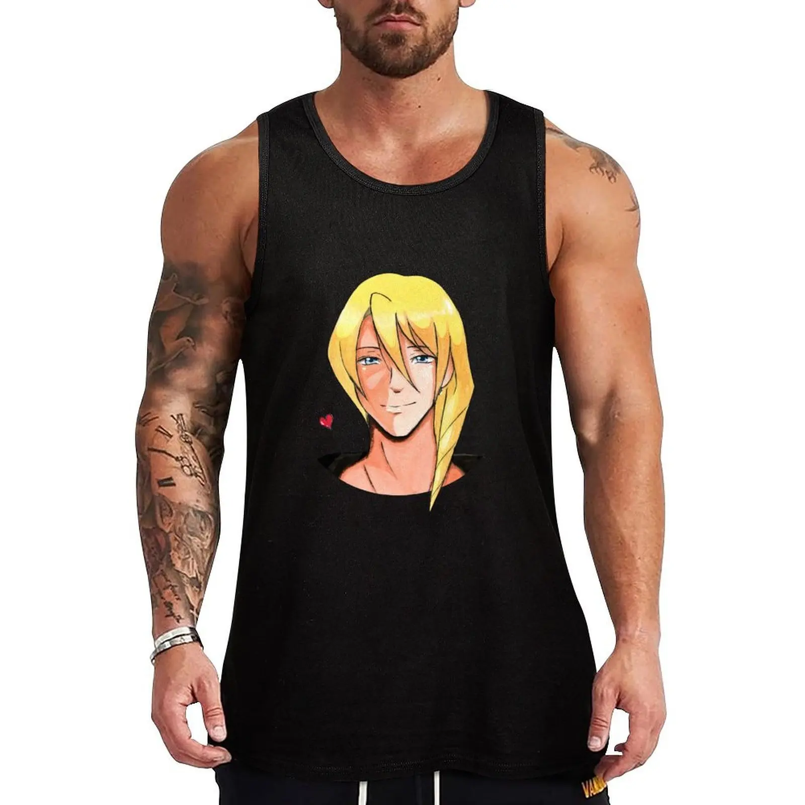 Klavier Gavin Ace Attorney Tank Top Anti Shrink Tank Top Durable Casual Sleeveless Shirt
