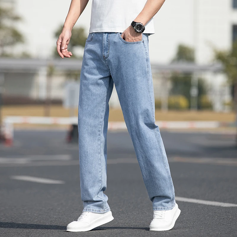 Men's New Spring and Summer Jeans Straight Fit, Versatile Men's Jeans Slim Fit, Classic, Comfortable and Versatile Men'strousers