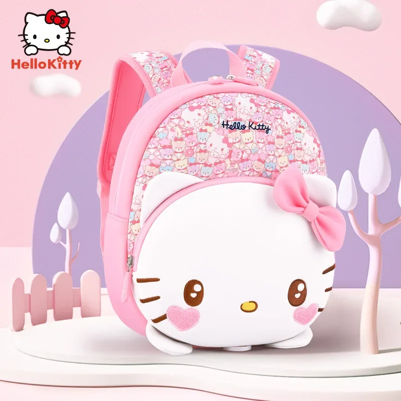 

Hello Kitty Kids Backpack Origin Genuine Kawaii Schoolbags Sanrio Bag Toddler Backpack Kids Bags for Girls Zipper Purse Backpack