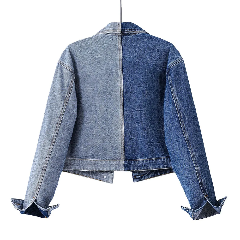 New 2026 Fashion Women's Denim Jacket Spring Autumn Long-sleeve Causal Short Coat