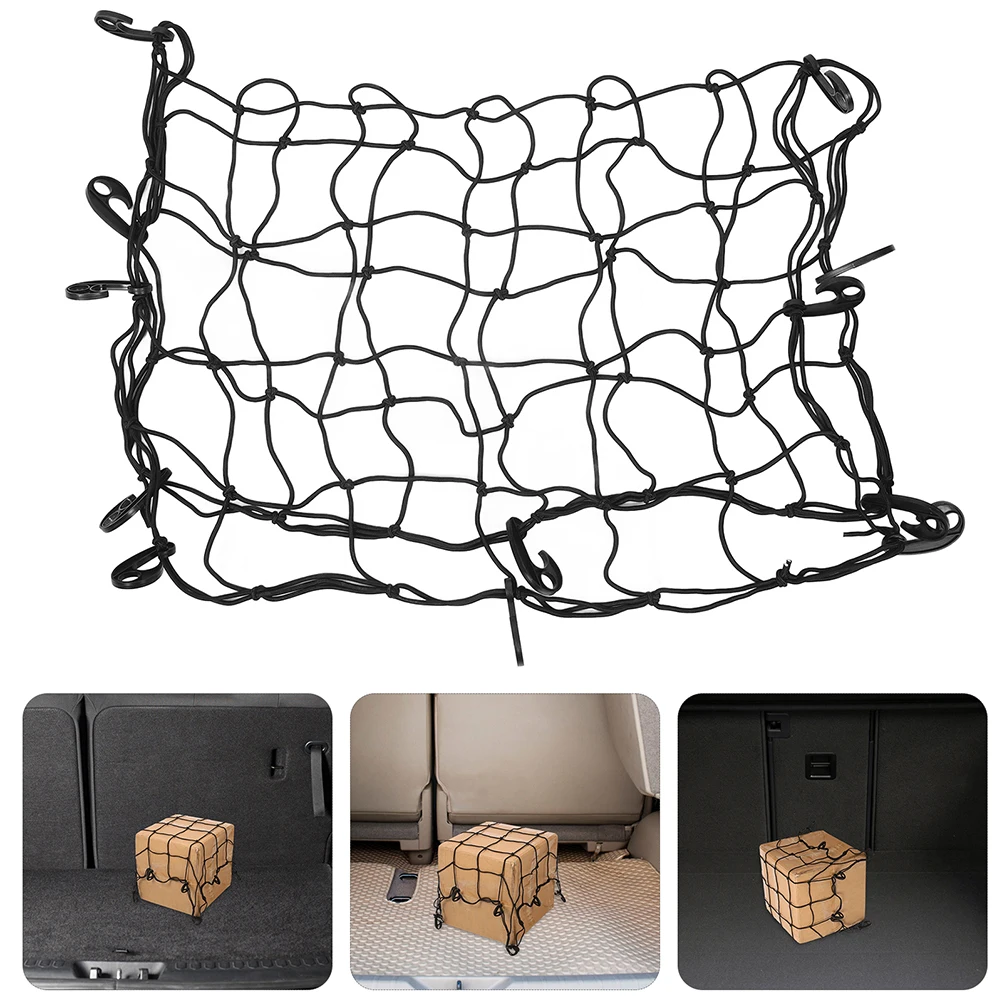 

1 set 1 Set Car Roof Cargo Net Durable Bungee Mesh Storage Net For Travel Motorcycle Camping Roof Rack Organizer Automotive