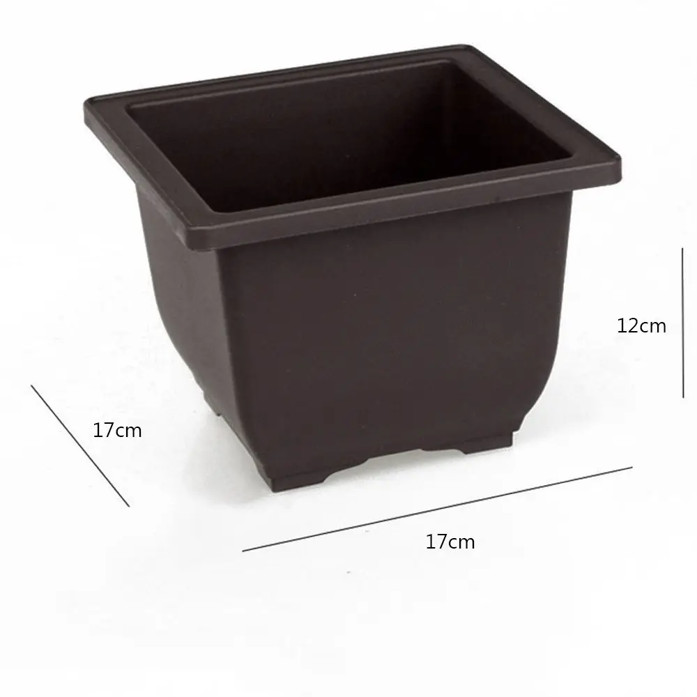 Garden Nursery Planter Square Plant Bowl Succulent Basin Bonsai Flower Pot