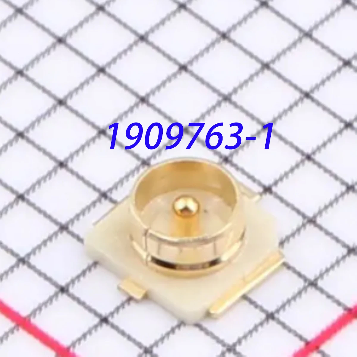 20PCS 1909763-1 NEW Original Genuine 50OHM SMD RF RF Coaxial Connector Board End Inner Pin Interface Diameter 2mm 1 Port