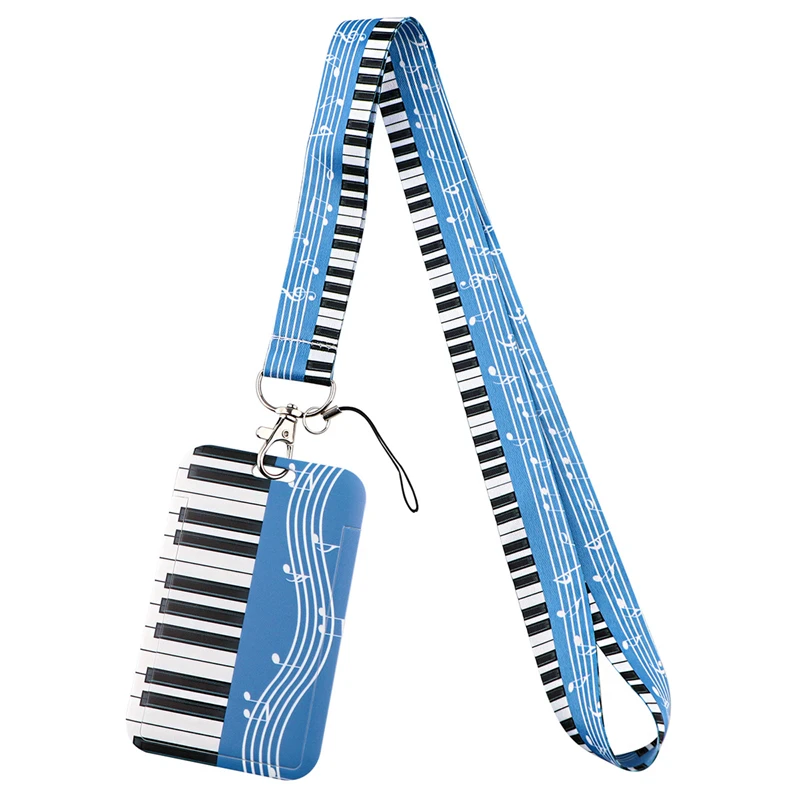 

Piano Notes ID Card Students Work Name card Holder Pass Gym Badge Kids Holder Jewelry Accessories Decorations Gifts